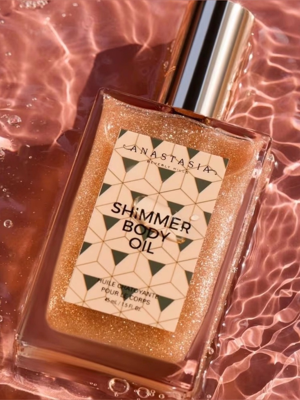 Anastasia Shimmer Body Oil – Rose Gold Sparkle